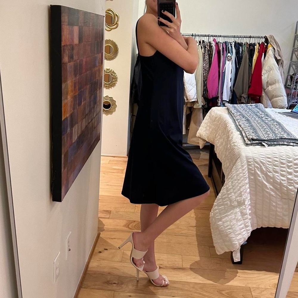 Dressbarn Navy blue midi slip - Picture 4 of 7